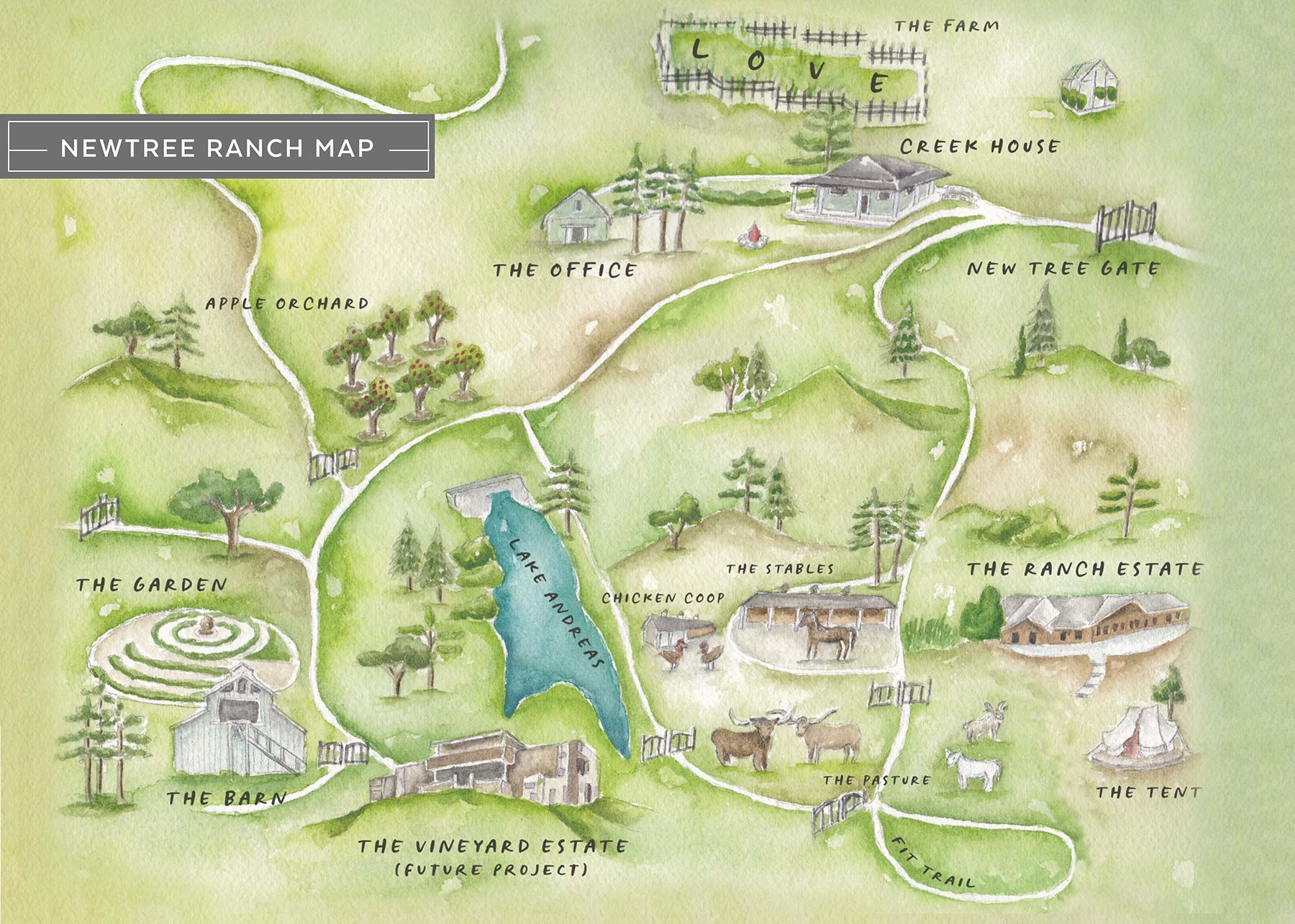NewTree Ranch Map